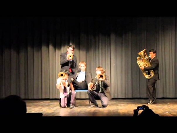 LONELY BOY skit by Mnozil Brass ( Manteca High School Talent Show