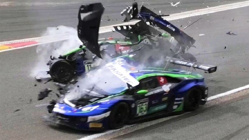 24 hours of Spa 2021 Huge Multiple Crash Aitken, Estre, Perera, Rigon GT3 Spa