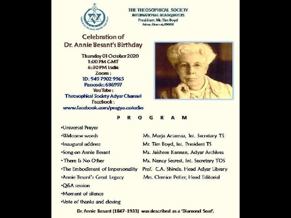 Dr. Annie Besants