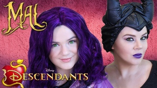 Descendants Mal & Maleficent Makeup Tutorial!  Makeup, Costume, Wigs! DIY