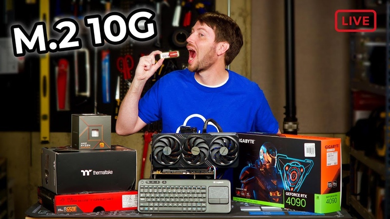 Live: AMD PC upgrade, with 10 Gb E in an M. 2