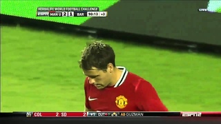 Michael Owen Misses Open Chance vs Barca'