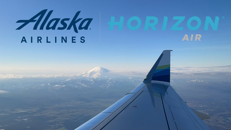 4 K, FULL FLIGHT, Horizon Air Embraer E 175, SEA