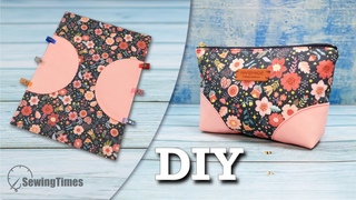 Easy way to add Contrasting Edges to your Zipper Pouch
