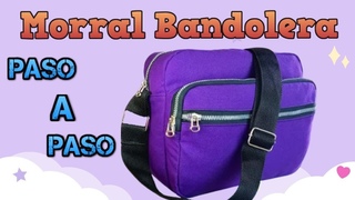💟  COMO HACER UN MORRAL BANDOLERA PASO A PASO // MOLDES EN EL VIDEO // bnieves