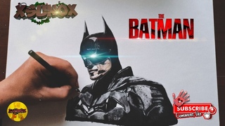 Drawing Batman 2022 from DC, Robert Pattinson (Рисую Бэтмена 2022). #THEBATMAN #BATMAN #ART