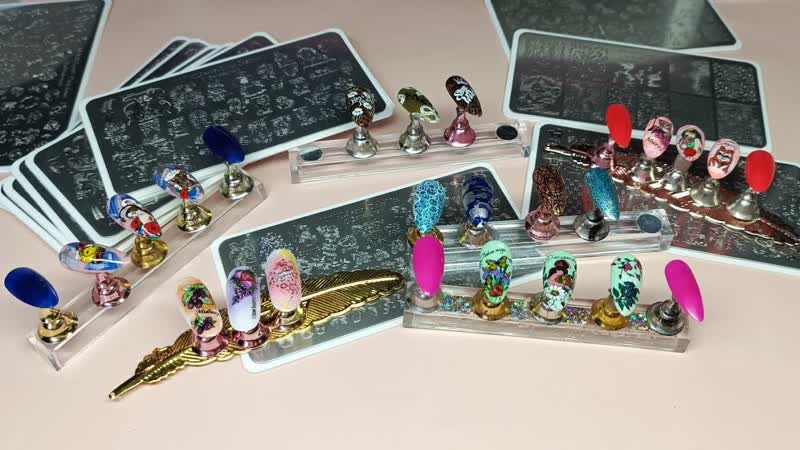 Дизайны с пластинами от My Nails by anette mani и Магазина XMQ с Ali Express. 2