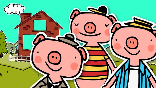 THE THREE LITTLE PIGS The Big Bad Wolf, Fairy tale for kids, 3 Little Pigs