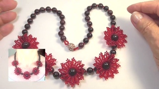ЦВЕТУЩИЙ ГРАНАТ.Украшения из НАТУРАЛЬНЫХ камней. Jewelry made of natural stones. Равиля Рукодельница