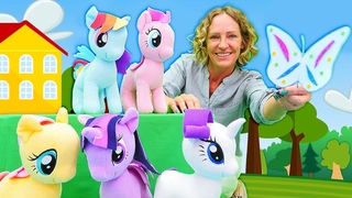 My little Pony in Nicoles Spielzeug Kindergarten. Wir basteln ein Schmetterling. Video fr Kinder