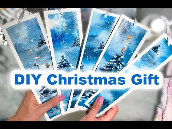DIY Christmas Gift Ideas Painting Bookmarks in