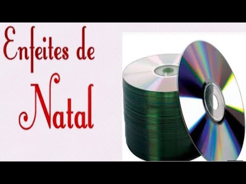 ENFEITES DE NATAL FEITOS COM CD, NÃ O JOGUE CD FORA, Manualidades Navideñas