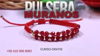 Cmo hacer pulsera hermosa con Muranos y Balines Friendship