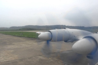 Air Koryo Il-18D - Engine Start-up & Take-off Rwy 01 from Pyongyang Sunan Int'l (FNJ), North Korea
