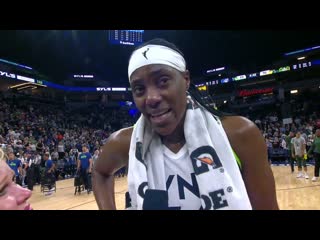 Sylvia Fowles emotional after last regular season home game in the WNBA