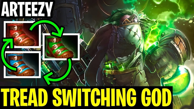Tread Switching God Arteezy PUDGE INSANE POWER TREADS Dota