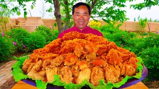 Upgraded KFC CHICKEN! Super Crispy and Juicy WINGS and Fist-size LEGS! | Uncle Rural Gourmet