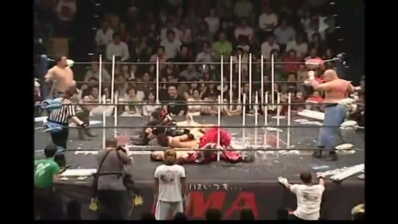Jun Kasai Jaki Numazawa vs. Takashi Sasaki Yuko Miyamoto vs. Ryuji Ito Abdullah