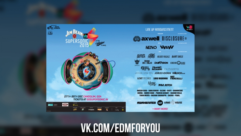 Zeds Dead VH1 Supersonic 2015 Goa, India (27, 12,