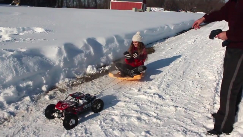 3 girls 1 dad rc snow