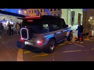 Concept EQG driving at Night in Munich! 4k #mercedesbenz #electricvehicles