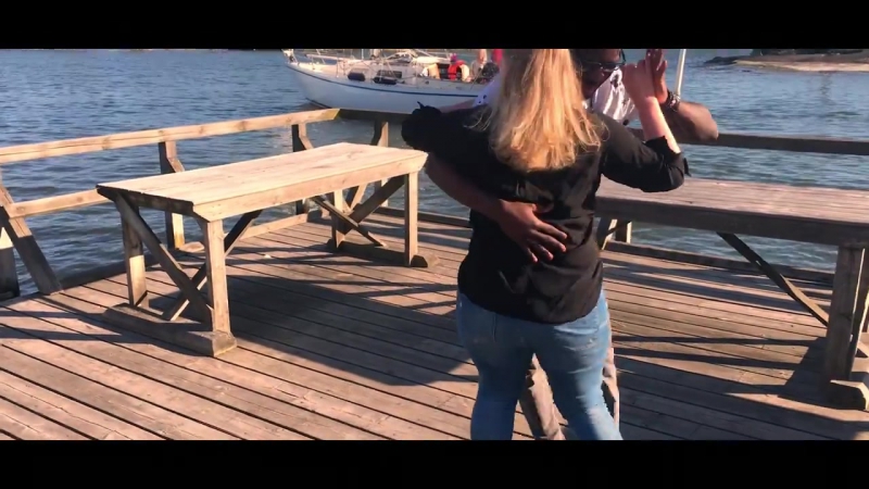 Maria and Arnold having fun on Quero by