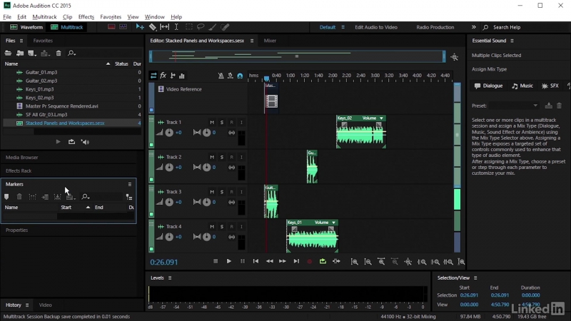 Lynda Audition CC Essential Training