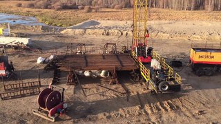Вахта север , капитальный ремонт скважин , крс с высоты