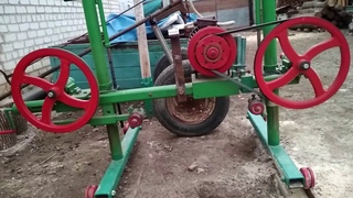 Ленточная пило рама (часть 2) | Homemade band sawmill (part 2)