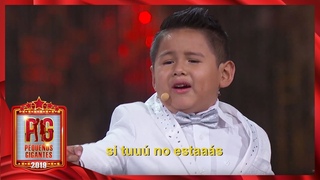 ¡Giovani da una probadita de su talento como cantante! | Pequeños Gigantes 2019