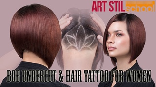Bob Undercut & Hair Tattoo For Women