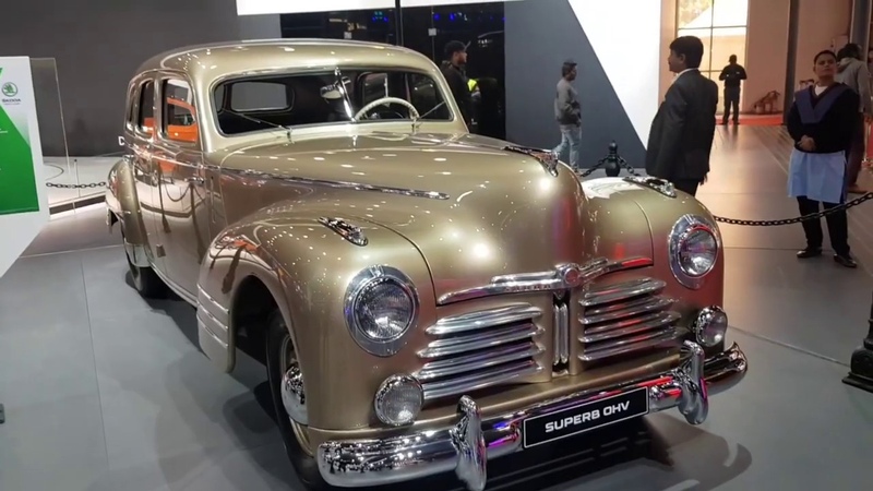 Auto expo 2020 Skoda superb 1948 model vintage