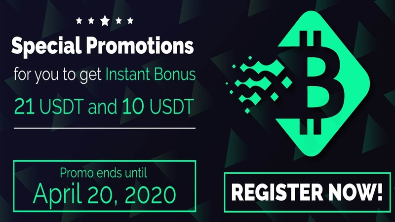 Get Instant Bunos 21 USDT and 10 USDT as Special Promo For you, Rebitcoin, Promo End 4, 20,