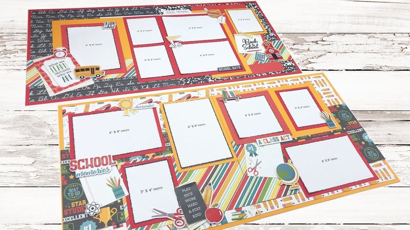 Scrapbooking Tutorial, Echo Park, Back To School, 2 Double