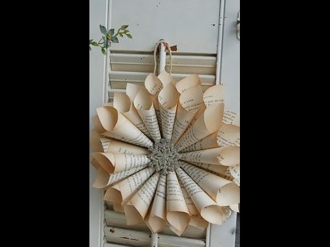 DIY Cum sa faci o coronita din hartie pentru Craciun (foi de