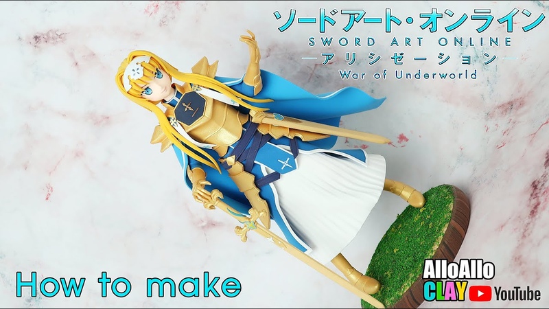 Sword Art Online( ALICE SINTHESIS THIRTY) How to make Clay Tutorial