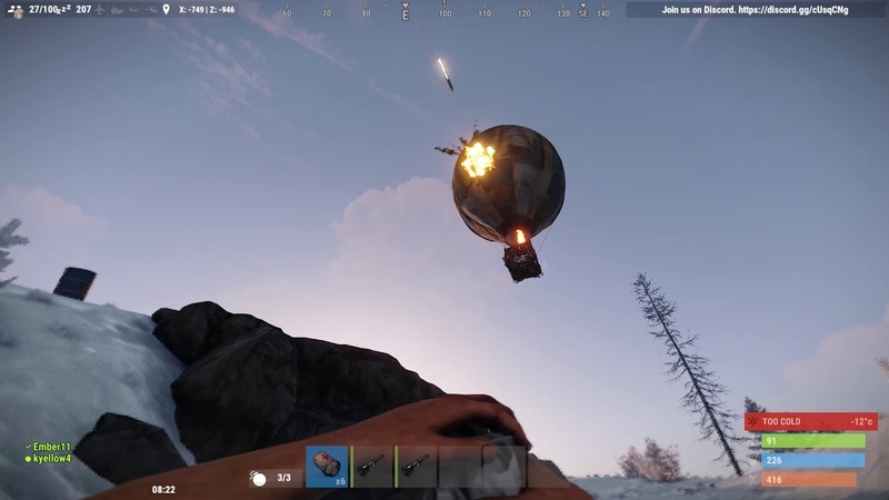 In an attempt to locate a body, my cousin activates a hot air balloon right outside my base with sam sites.