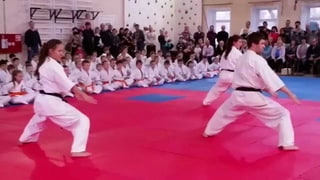 Показательное выступление катистов на празднике Посвящения в спортсмены.