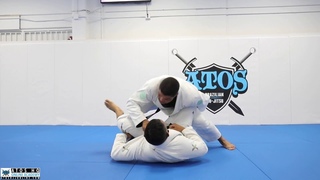 Split pass from DLR guard to side control + wrist lock - Andre Galvao