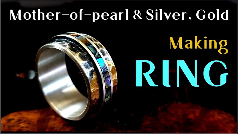 Making SPECIAL RING, Mother of pearl, Silver,