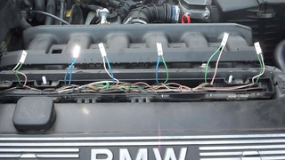 Проверка питания на форсунки BMW E34 520i, двигатель M50B20 без Vanos, эбу Bosch 405