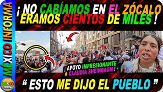 LAS CALLES SE DESBORDABAN DE GENTE PARA APOYAR A CLAUDIA. MIRA LO QUE ME RESPONDIÓ LA GENTE.