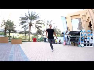 Sultan Flip Parkour show in Dubai