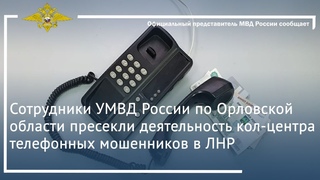 Ирина Волк: Сотрудники полиции пресекли деятельность кол-центра телефонных мошенников в ЛНР