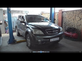 Замена потянутых шпилек и гаек заднего колеса на Киа Соренто 2005  Kia Sorento 2,5