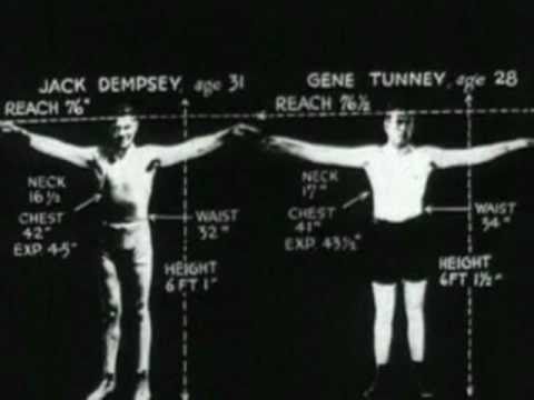 Gene Tunney and Jack Dempsey,