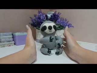 ЛЕНИВЕЦ - игрушка крючком  мой маленький эксперимент