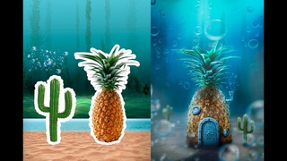 Photoshop Speed art #4 | Sponge Bob house | Фотоманипуляции | Фотоарт | Обработка Фото