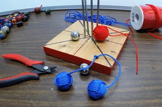 Easy How to Tie a $2 Monkey’s Fist Begleri Tutorial, DIY Greek Paracord Fidget