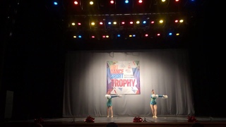 Cheerleading .Чир - фристайл - двойка юниоры/юниорки Елизавета Кагирова, Елена Сосина.